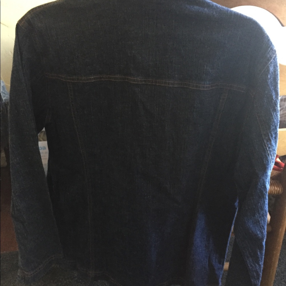 Chico’s Jean Jacket Dark Blue Brand New